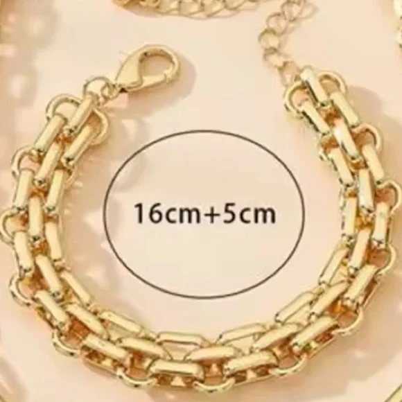 Chunky Zara New Adjustable Gold Chain Bracelet